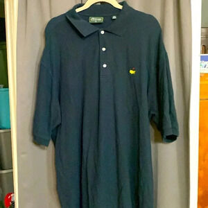 MASTERS COLLECTION MENS SIZE XXL NAVY 100% POLO SHORT  GOOD CLEAN‎ CONDITION